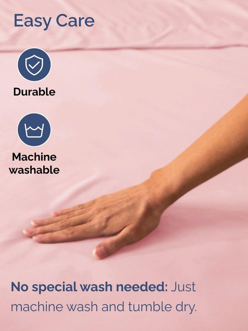 Hotel Luxury Extra Deep Queen Fitted Sheet - Ultra Soft & Breathable - Fits 18-24 Inch Mattresses - Baby Pink