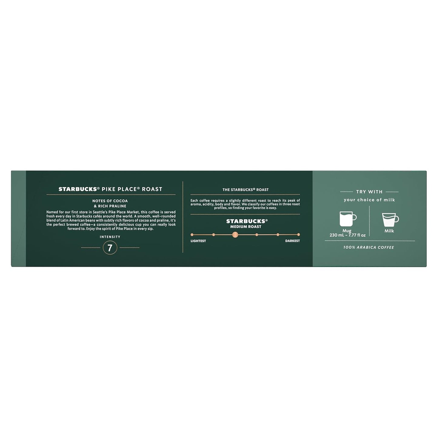 Starbucks by Nespresso Vertuo Coffee Pods - Pike Place Medium Roast, 30-Count, Brews 7.8 oz.