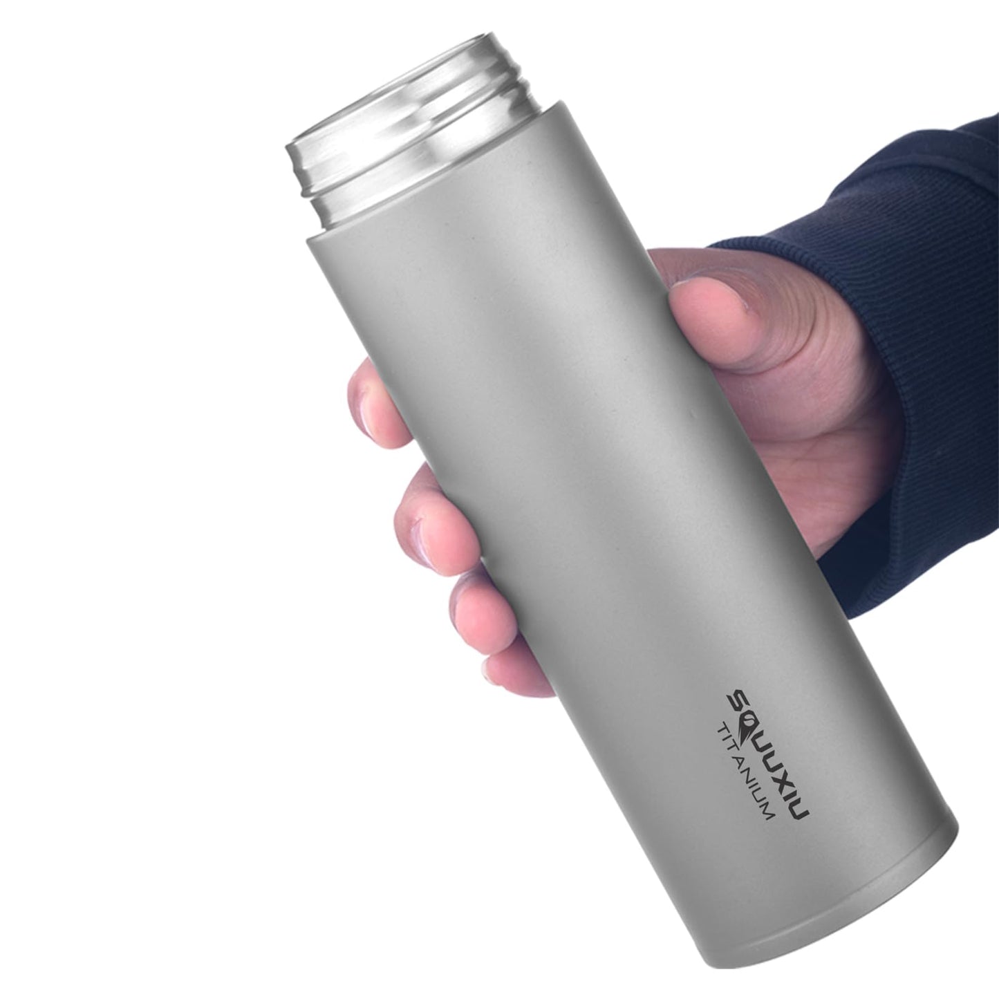 Lightweight Travel Insulated Water ttle 450ml Vacuum Flask with Tea Filter Outdoor Metal Water ttles Camping Hiking Travel ttles