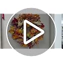 26-Inch Fall Wreath for Front Door - Red Orange Harvest Decor with Maple Leaves, Pumpkins & Berries