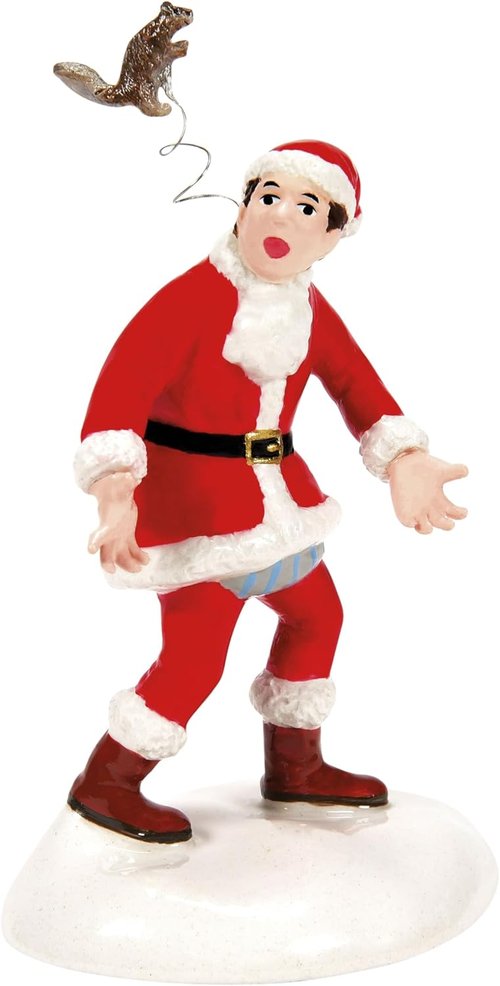 Department 56 | National Lampoon's Christmas Vacation Squirrel Figurine - 4 Inch, Multicolor Decor