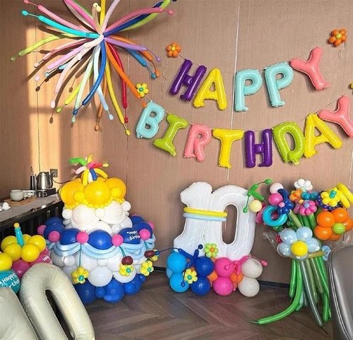 Clear 260 Balloons, 100Pcs Long Balloons for Building Balloon Arches, Skinny Latex Balloon for Animal Garland Modeling & Kid's Birthday Party Decorations