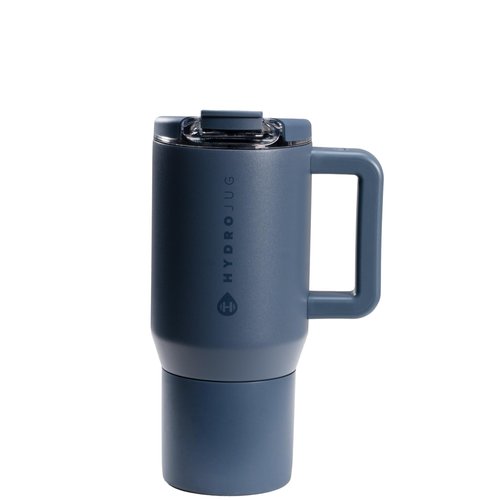 HydroJug Coffee Traveler 20 oz - Leak-Resistant, Ceramic-Lined Insulated Travel Coffee Mug for Hot or Cold Drinks with Flip Lid & Handle, Dishwasher Safe Coffee Tumbler, Cascade