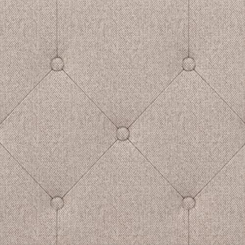 Upholstered Full/Queen Linen Headboard - Adjustable, Tufted Diamond Design, Beige