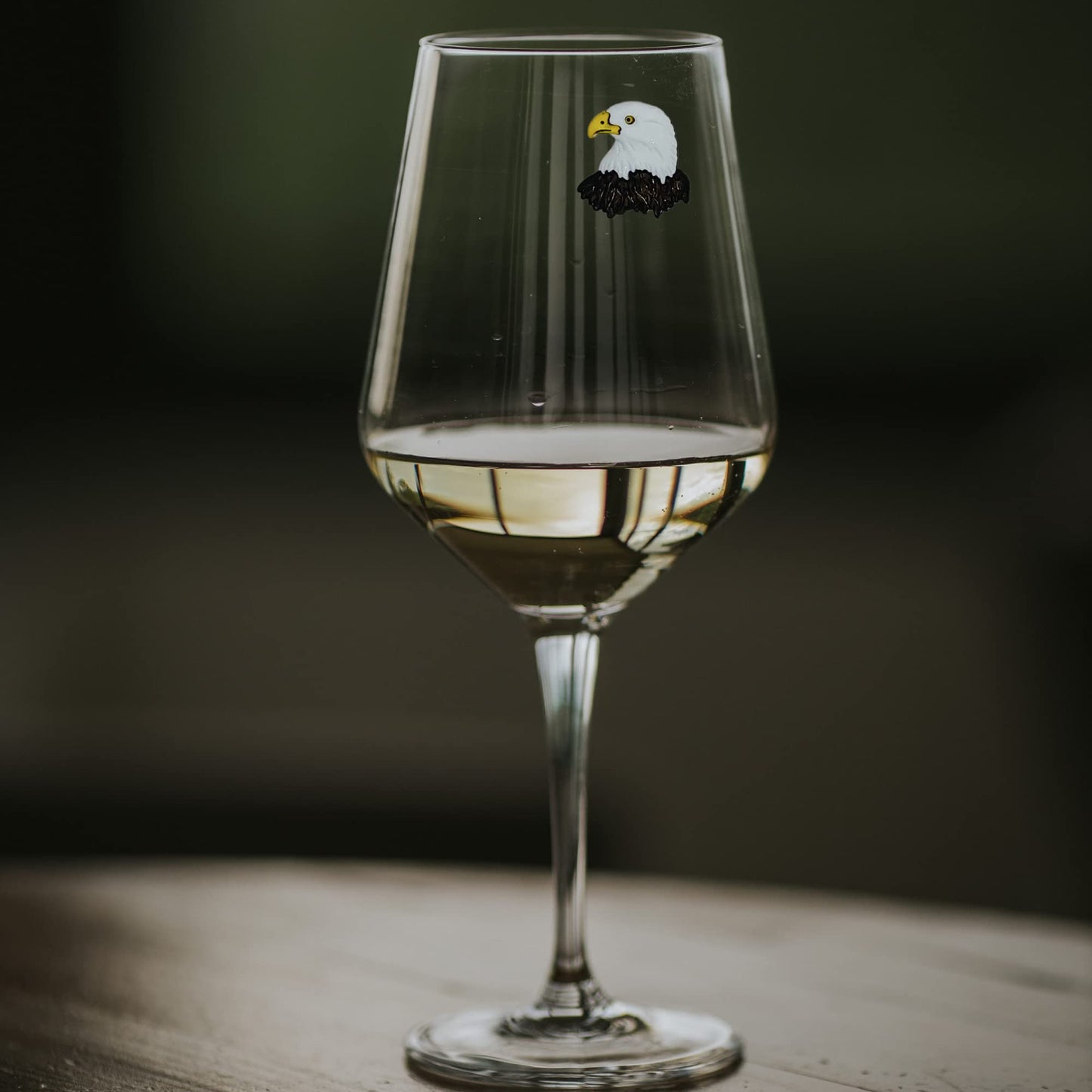 Simply Charmed Northwoods Wine Glass Charms - Wild Animal Magnetic Drink Markers for Lake House, Cabin, Camping and more