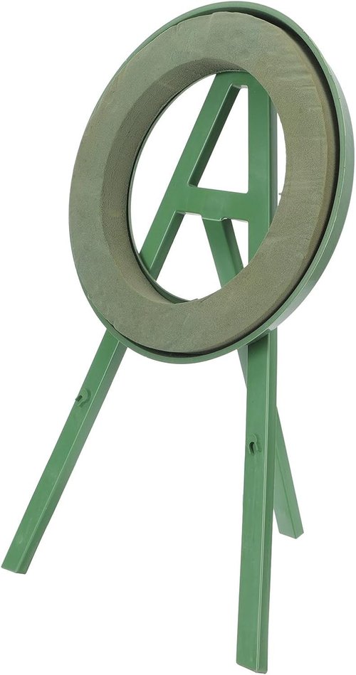 Cabilock Funeral Wreath Stand - 20.47 Inch Floral Rack with Chrysanthemum Ornament for Cemetery Display
