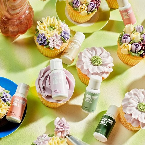 Colour Mill Oil-Based Food Coloring - Botanical 6 Pack | 20 Milliliters for Vibrant Baking