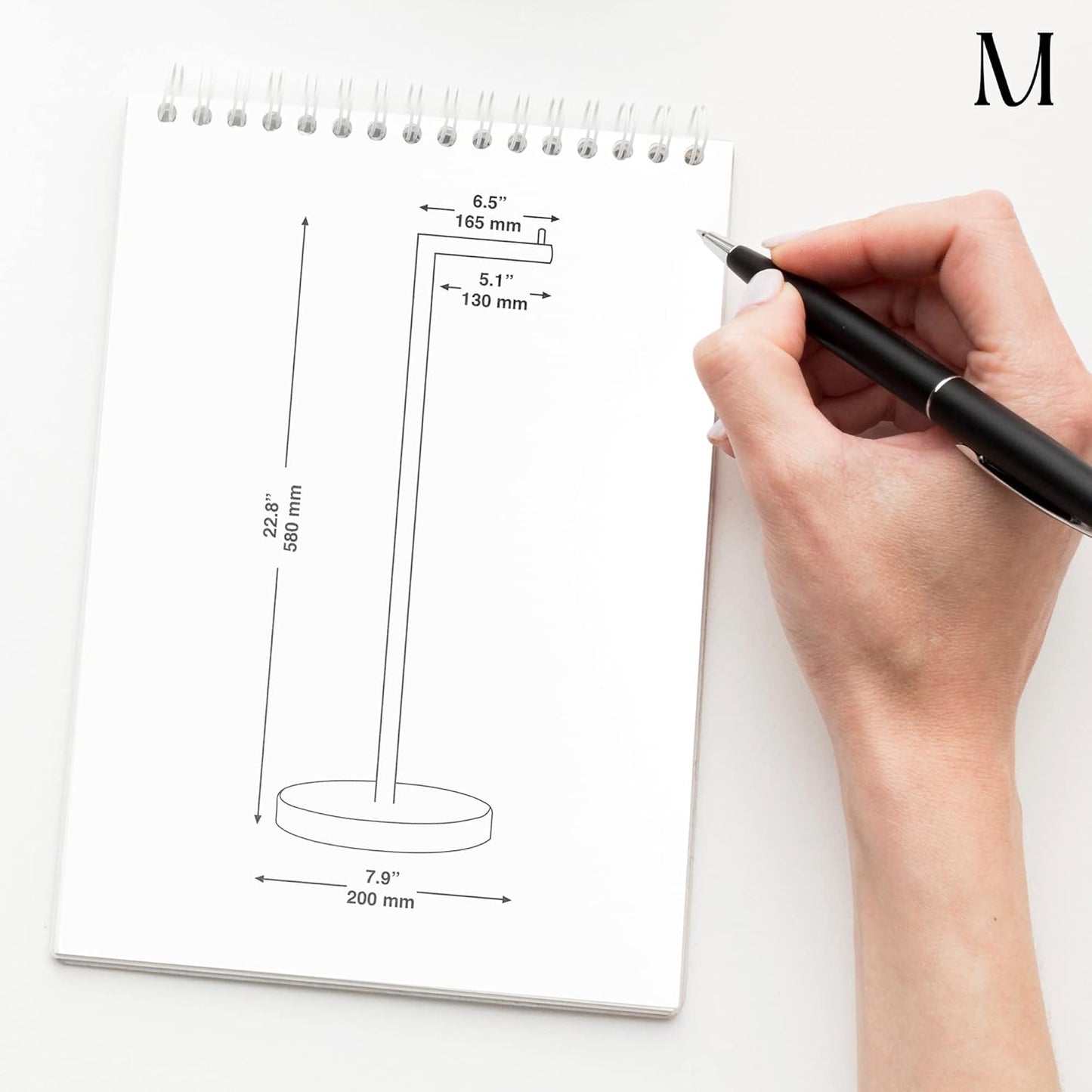 Marmolux Acc - Modern Free Standing Toilet Paper Holder - Matte Black Stainless Steel for 4 Rolls