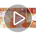 Umigy 8-Pack 16oz Christmas Glass Cups with Lids and Straws