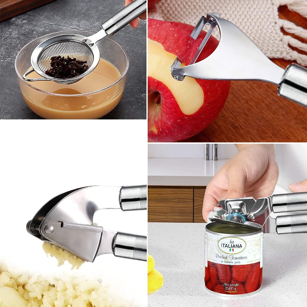 Skiennix Kitchen Utensils Set - 35-Piece Heat-Resistant Silicone & Wooden Cooking Tools for Nonstick Cookware