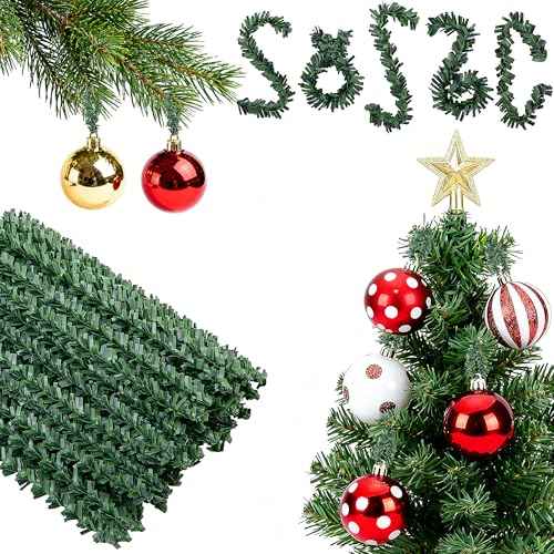 codree 150 Pcs Christmas Artificial Pine Wire Hangers, 4 Inch Flexible Pine Needles Decorative Twist Ties, Faux Pines Stems Christmas Ornament Garland Hooks for Xmas Tree Wreath Holiday Party Decor