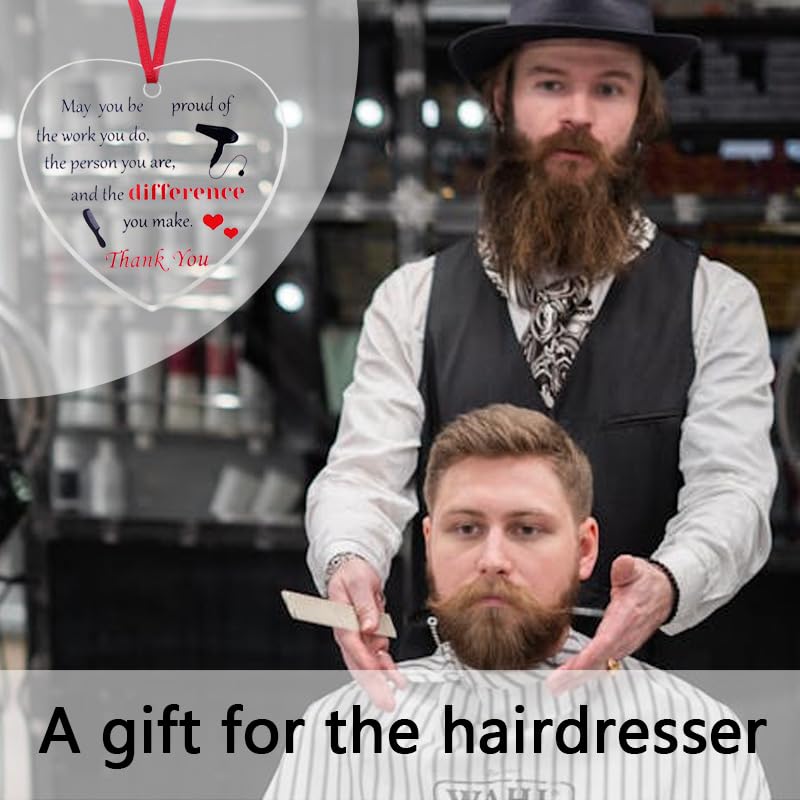 Hairdresser Christmas Ornament - Hair Stylist Appreciation Keepsake - Variation 2