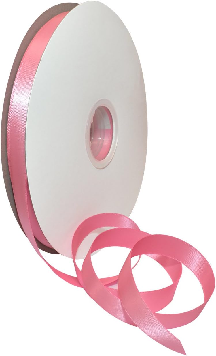 Rosy Mauve Double Face Satin Ribbon 3/8" x 100 YD - Perfect for Gift Wrapping, Crafts & Weddings