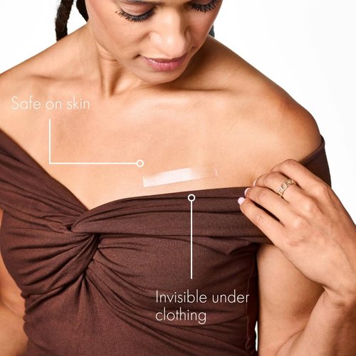 Fearless Tape - Double-Sided Body & Clothing Adhesive | 50 Strips of Clear Fabric Tape for All-Day Hold