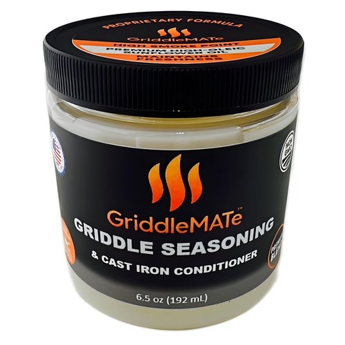 GriddleMATe Griddle Seasoning - Premium 2-in-1 Blend for Blackstone & Cast Iron Cookware - High Smoke Point, Non-GMO