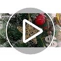 KEYDUACU 2.36-inch Gold Christmas Ornaments & Star Set - 16 Pcs