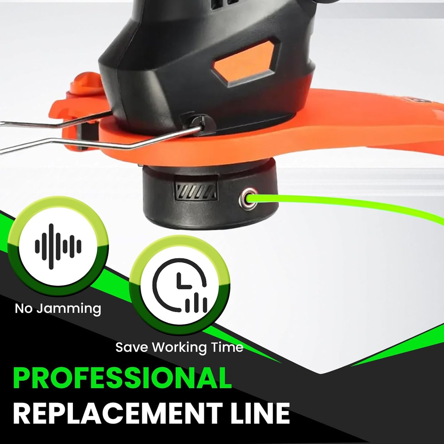 KAKO 065 Trimmer Line - Durable .065" Weed Eater String | 2000 Ft | Fits Most 12-Inch Cordless Trimmers