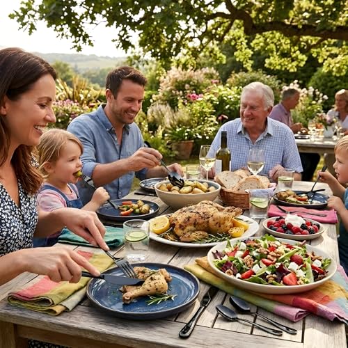SIAKA 20-Piece Black Stainless Steel Flatware Set for 4 – Service for Four