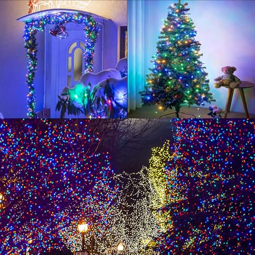 Blissun 50-LED Battery Operated Mini String Lights 16 ft Multicolor, 8 Modes, 2 Pack
