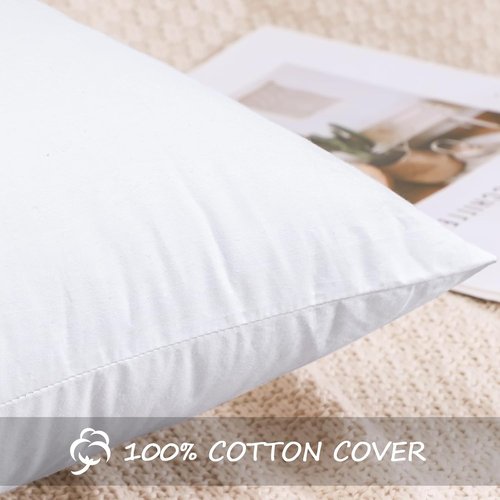 Artscope 14x36 Pillow Insert - Ultra Soft Synthetic Down Lumbar Pillow for Couch & Bed | White