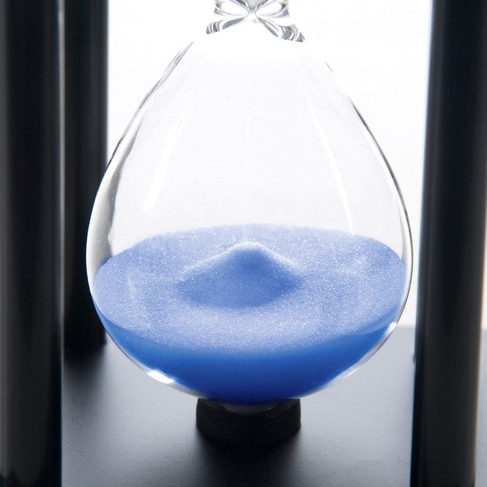 60-Minute Wood Sand Timer Hourglass | Bellaware White Decorative Timer