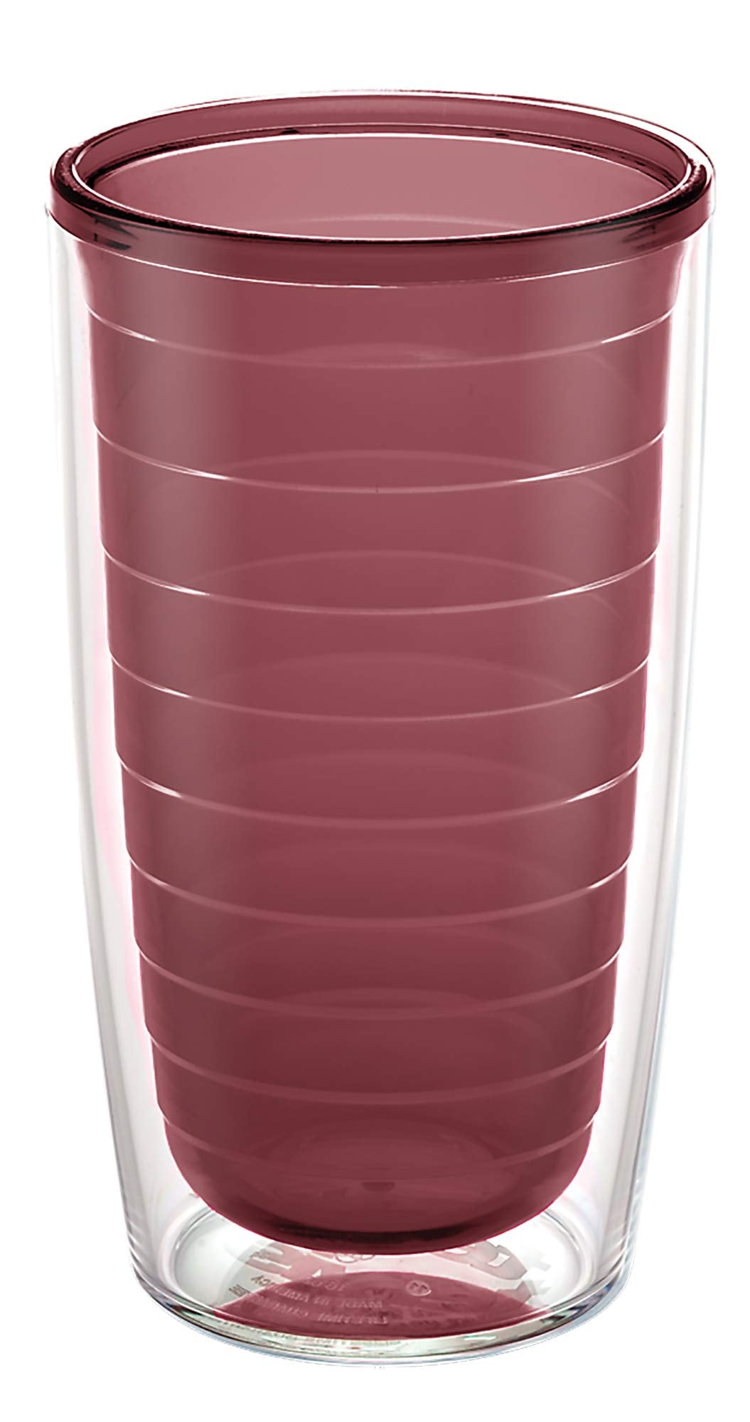 Tervis Clear & Colorful Tabletop Made in USA Double Walled Insulated Tumbler Travel Cup Keeps Drinks Cold & Hot, 16oz, Elderberry Wild