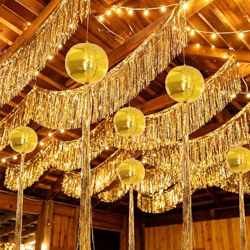 Chitidr 52 Pcs Christmas Balloon Decoration Set Gold Round Party Kit