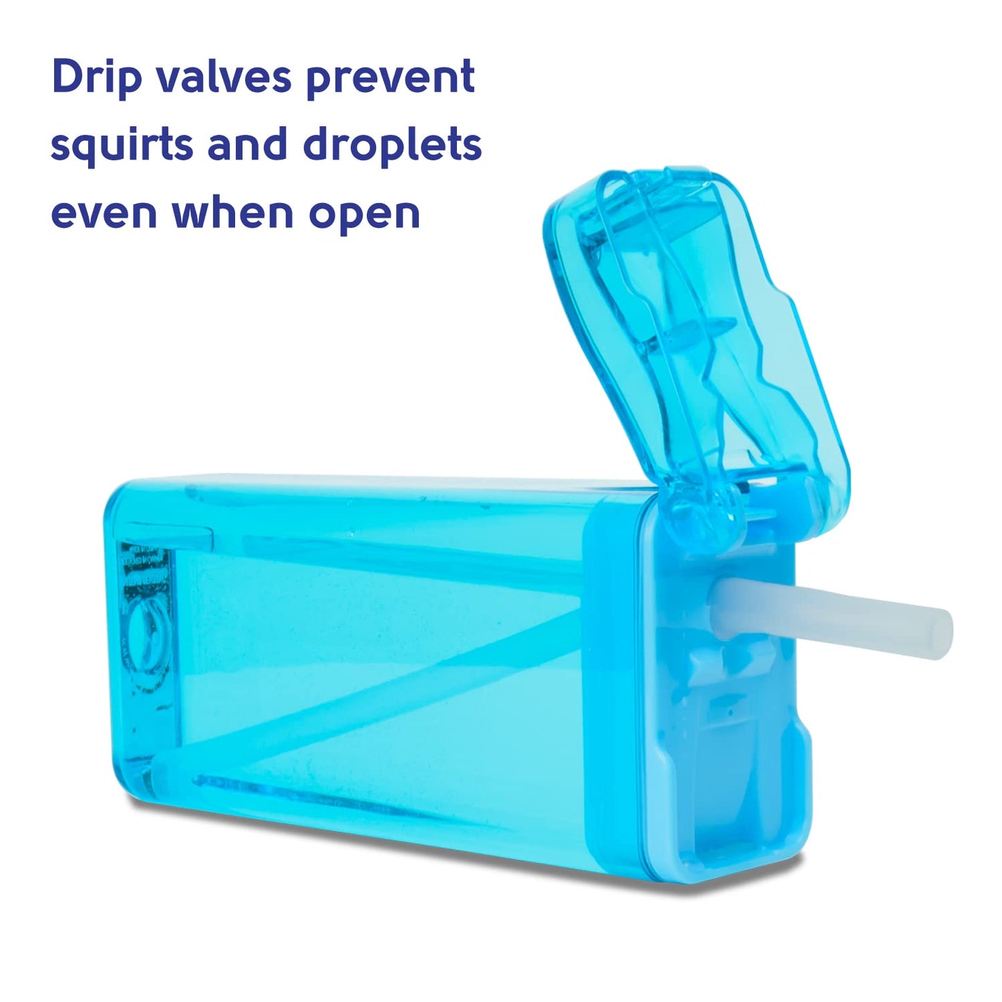 Precidio New 2022 Drink in the Box Design Eco-Friendly Reusable Drink Container, 12oz (Blue) 1012BL