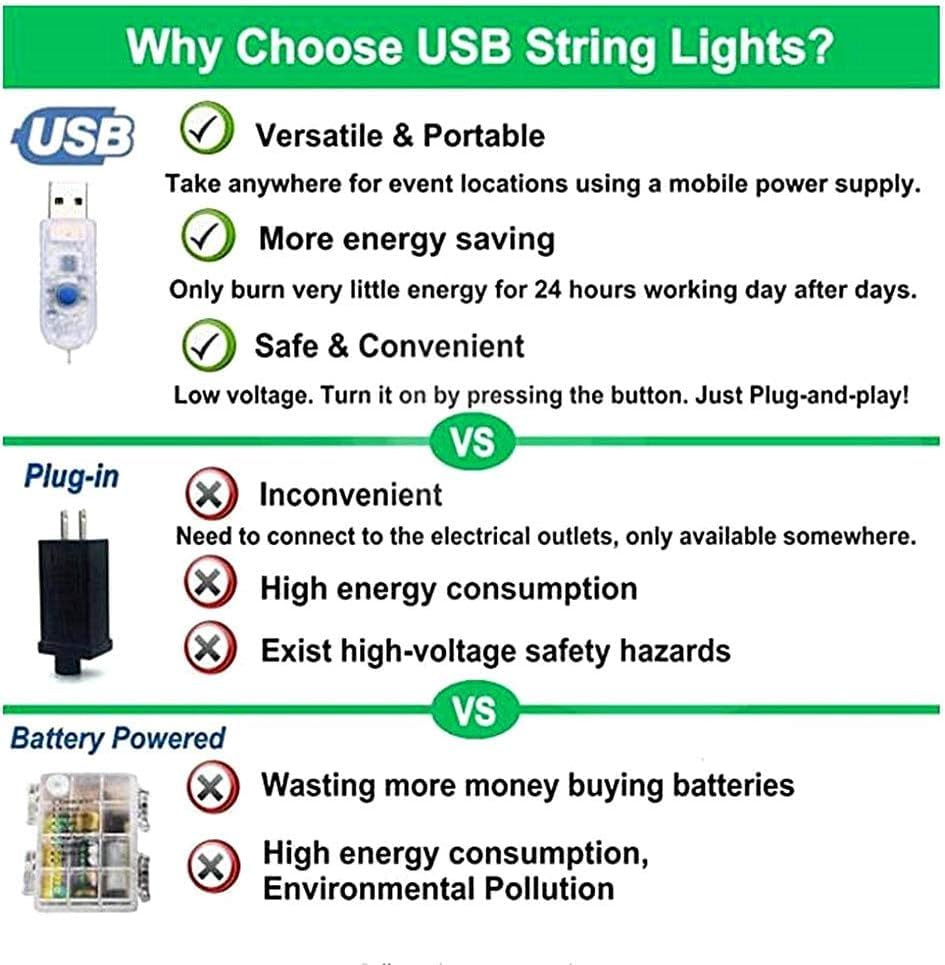 LiyuanQ 40 LED Photo Clip String Lights with Remote, 8 Modes Indoor Fairy String Lights for Hanging Photos Pictures Cards and Memos, Ideal Gift for Bedroom Decoration (USB Operated, Warm White)