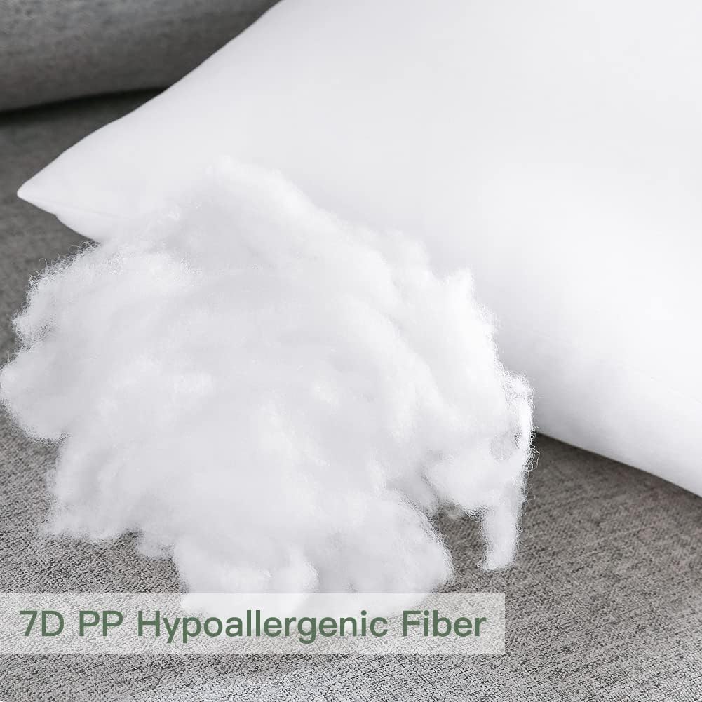 OTOSTAR Throw Pillow Inserts - Soft & Fluffy Cushion Pads | Pack of 4, 18 x 18 Inches, White