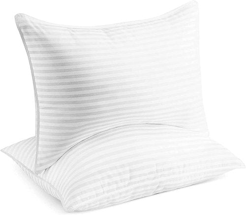 Beckham Hotel Collection Bed Pillows - Soft Down Alternative Set of 2 for Standard/Queen Size | Ideal for All Sleep Positions