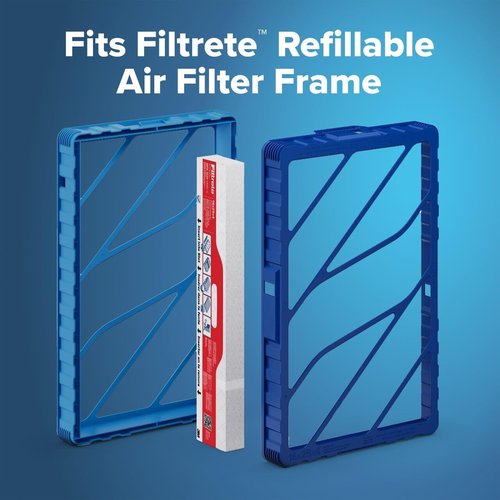 Filtrete Refillable Air Filter - MPR 1000 MERV 11 Allergen Defense | 16x25x4 Size, 2 Pack