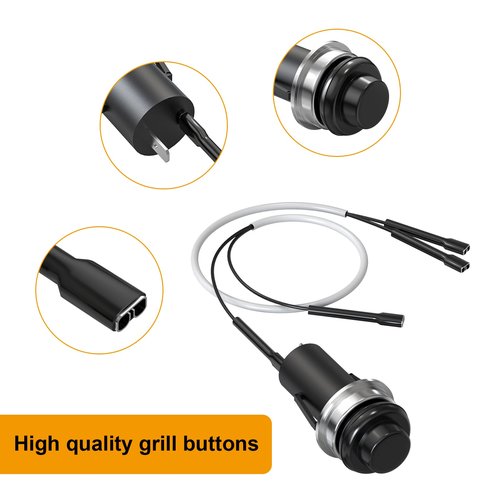 Grill Igniter Starter Button Replacement Part for Weber Spirit 210,220,E310,320,SP310,320 Series Grill(with Up Front Controls),BBQ Grill Ignition Accessories for Weber 69851,69850