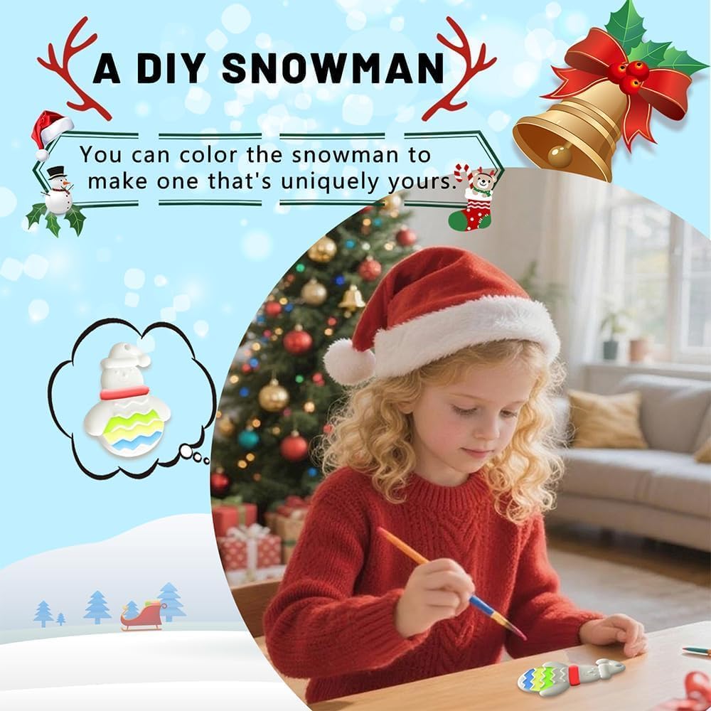 Advent Calendar Fidget Toys - Sensory Stone Set for Kids | 24 Days Countdown | Perfect Christmas Gift
