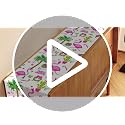Nepnuser Summer Flamingo Table Runner 13 x 108 inches Tropical Holiday Decor