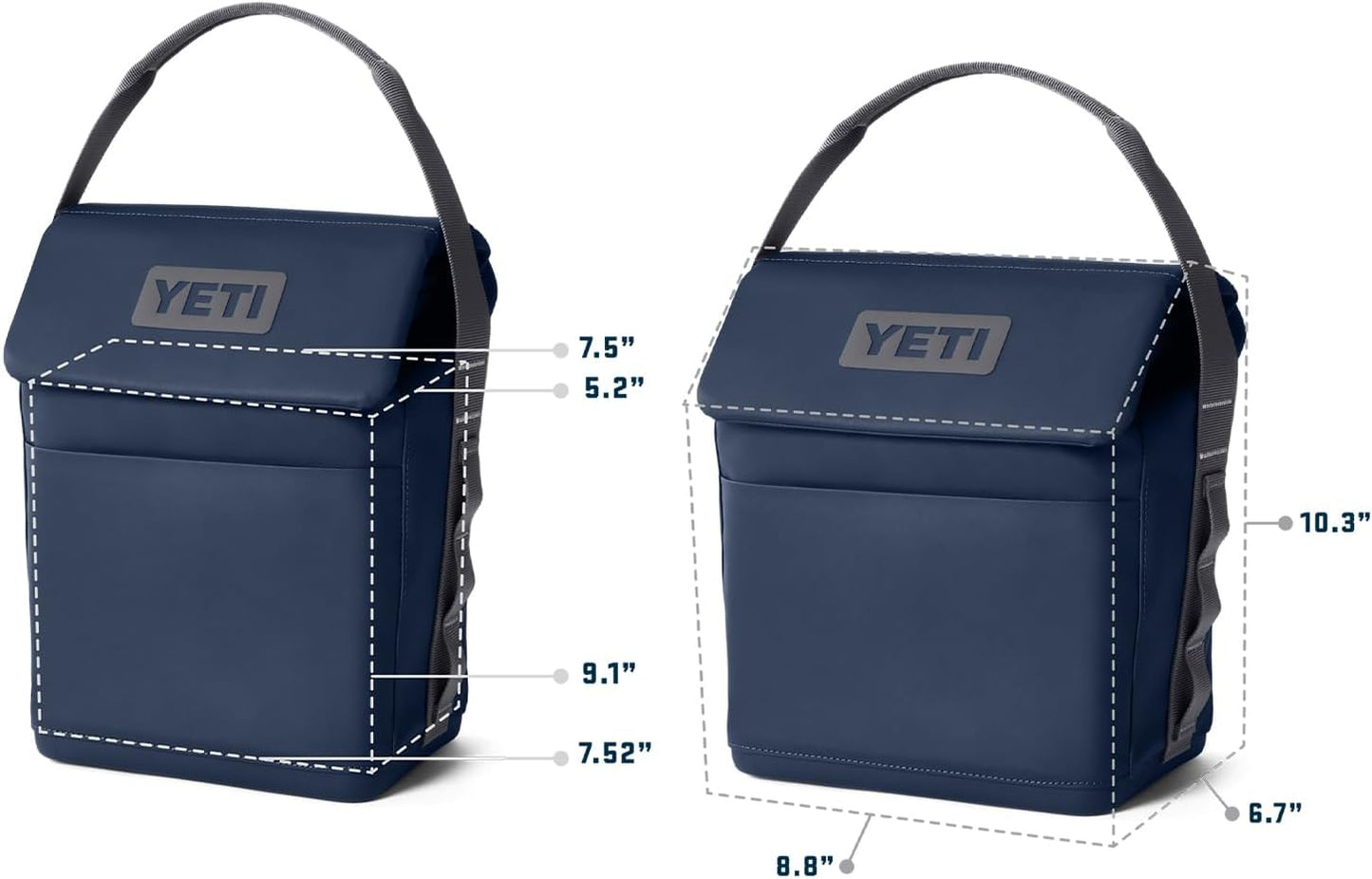 YETI Daytrip 6L Insulated Soft Cooler - Durable Charcoal Lunch Bag for Outdoor Adventures