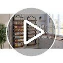 8-Tier Over-the-Door Pantry Organizer with Wooden Baskets - Black, 72.6 x 17.1 inches, Adjustable Shelves