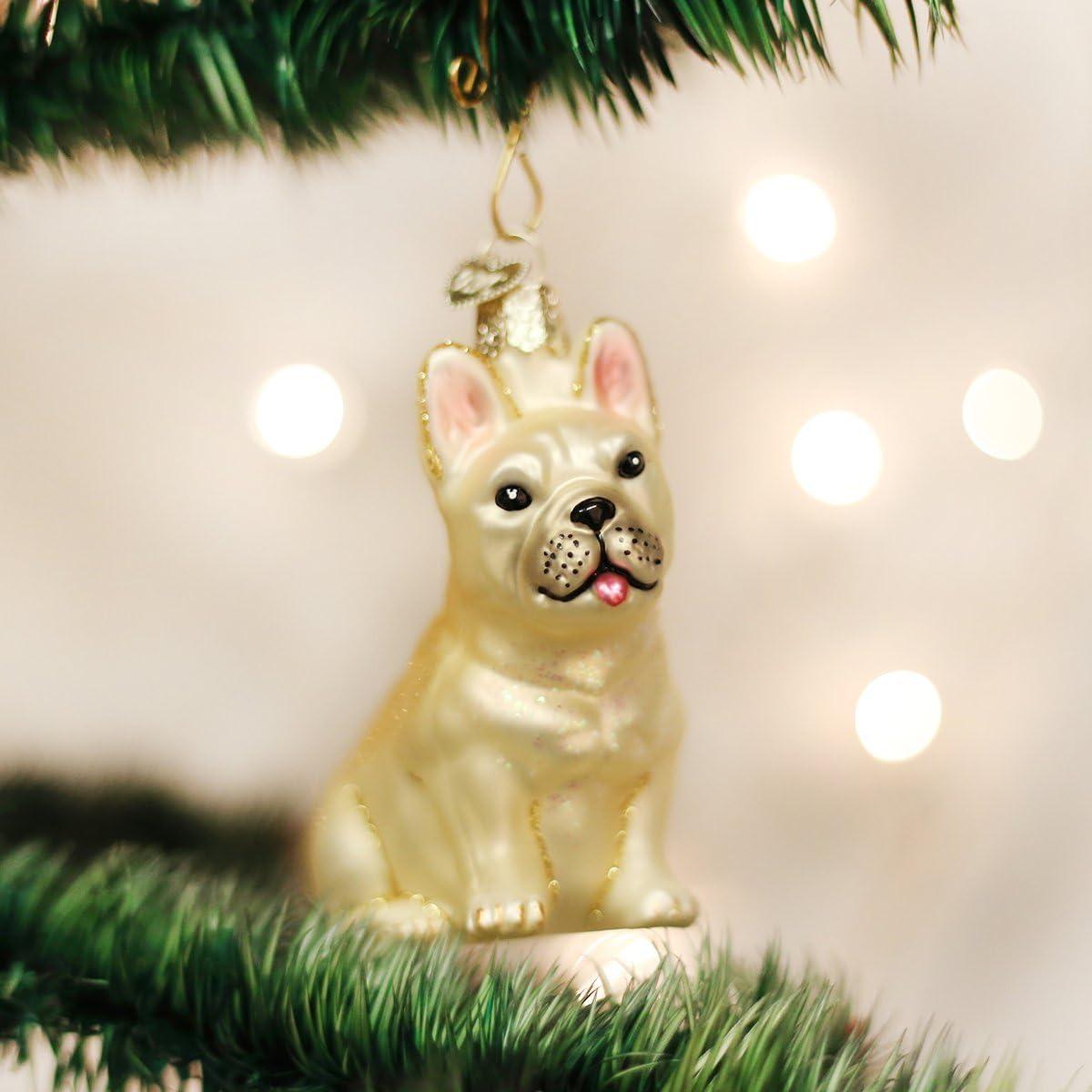 French Bulldog Glass Blown Christmas Ornaments | Old World Christmas Decor (12436)