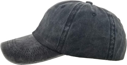 Eohak Ponytail Baseball Hat - Distressed Retro Style for Women | Comfortable Twill Fabric