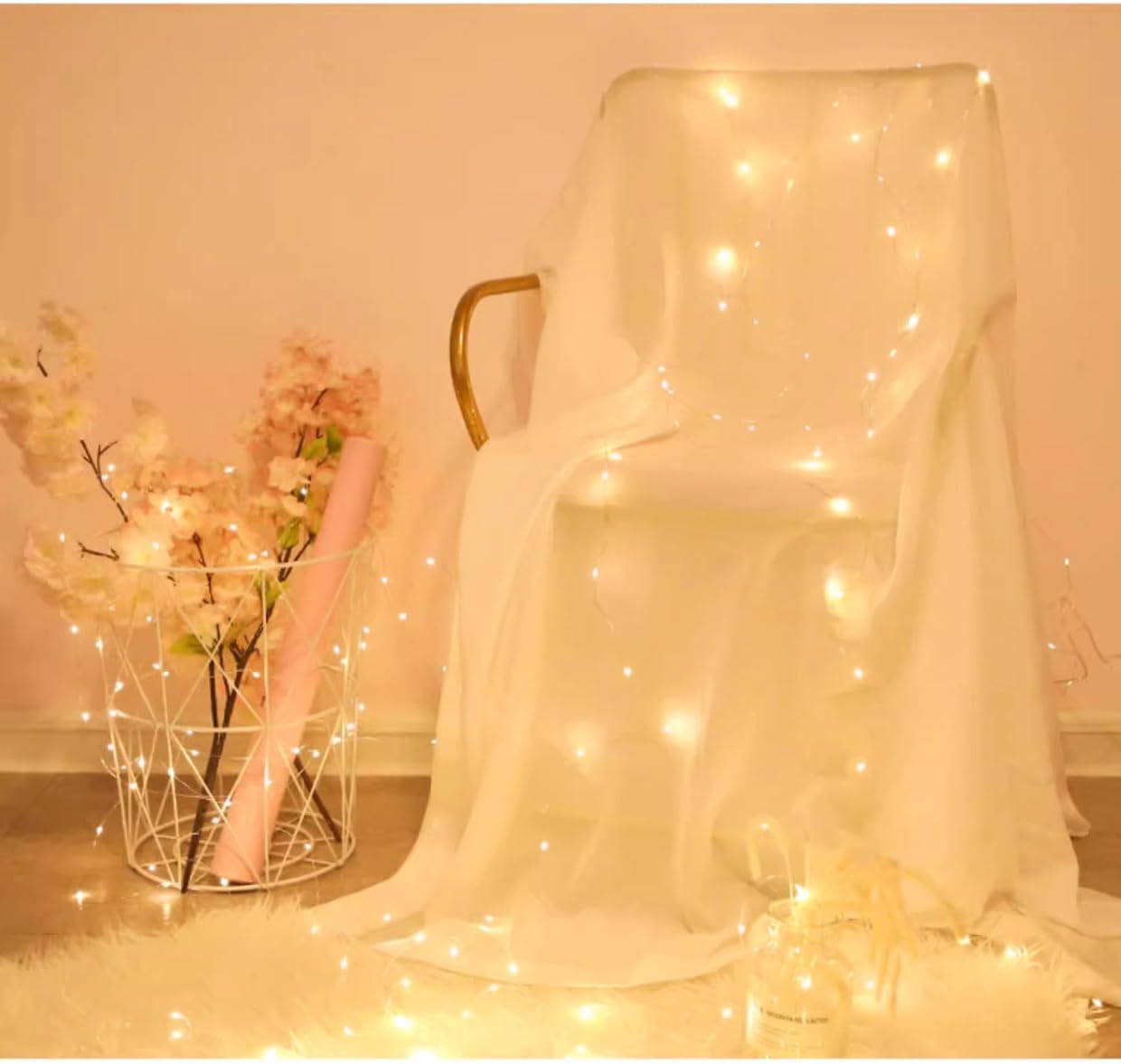 Skiennix LED Fairy Lights - Waterproof Battery Operated String Lights for Indoor/Outdoor Decor | Warm White, 33FT, 100 LEDs