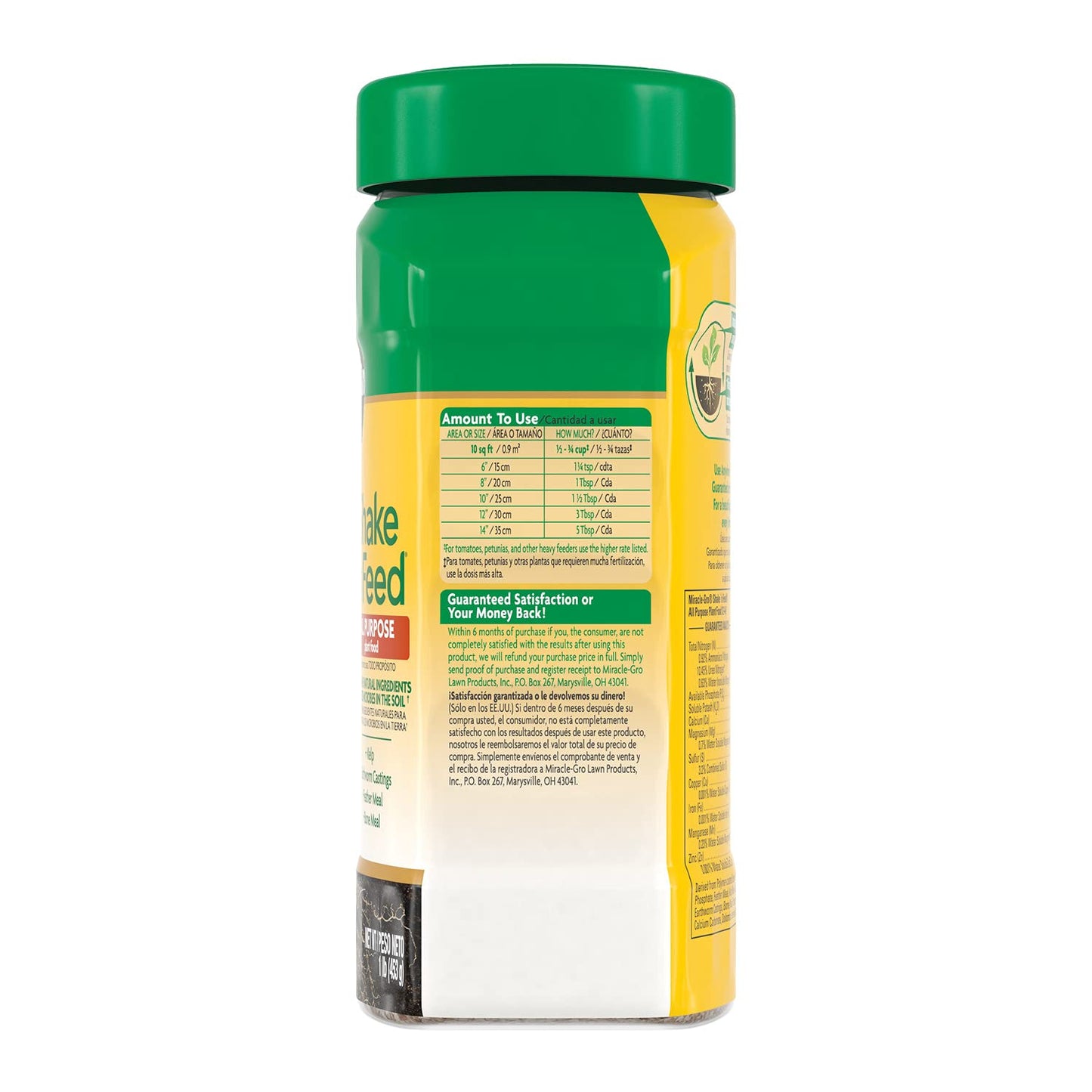 Miracle-Gro All Purpose Plant Food - Shake 'N Feed Fertilizer, 1 lb. | 6-Pack for Healthy Plants