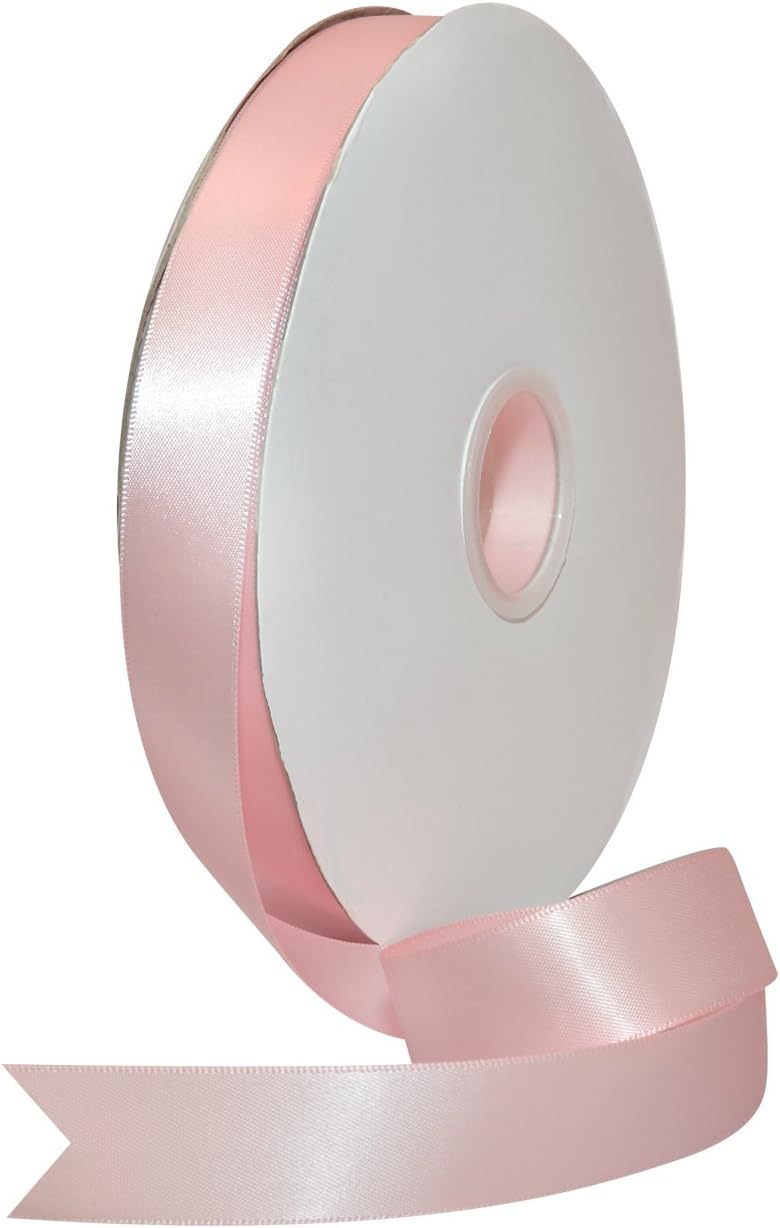 Rosy Mauve Double Face Satin Ribbon 3/8" x 100 YD - Perfect for Gift Wrapping, Crafts & Weddings