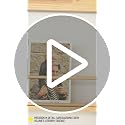 Wall Mounted Bookshelf with Hooks - 5 Tier Floating Wooden Storage for Nursery & Home