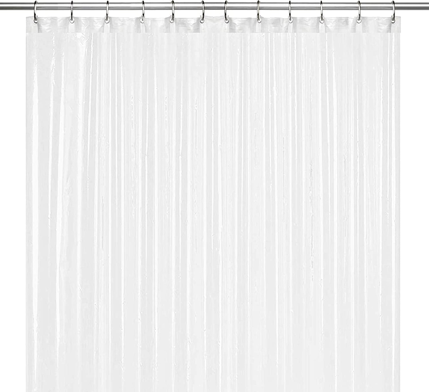 LiBa Waterproof Shower Curtain - Premium Non-Toxic PEVA with Rust-Proof Grommets | 72x72 Inches