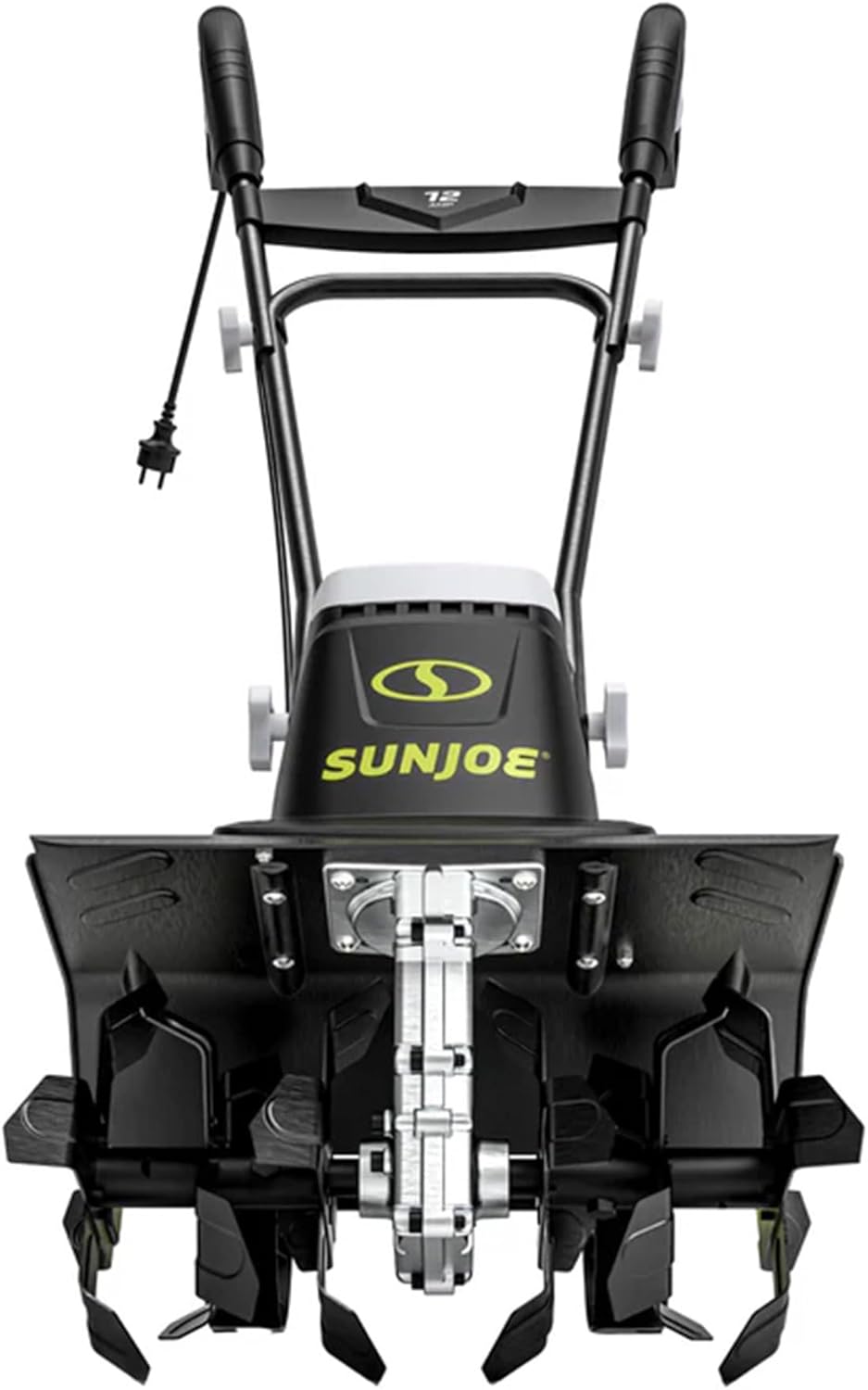 Sun Joe Corded Electric Garden Tiller - 12-Amp Heavy-Duty Cultivator with 16-Inch Steel Tines for Lawn Care