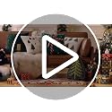 Gingerbread House Throw Pillow, 12x13, Phantoscope Coffee – Plush Teddy/Faux Rabbit Fur Roof