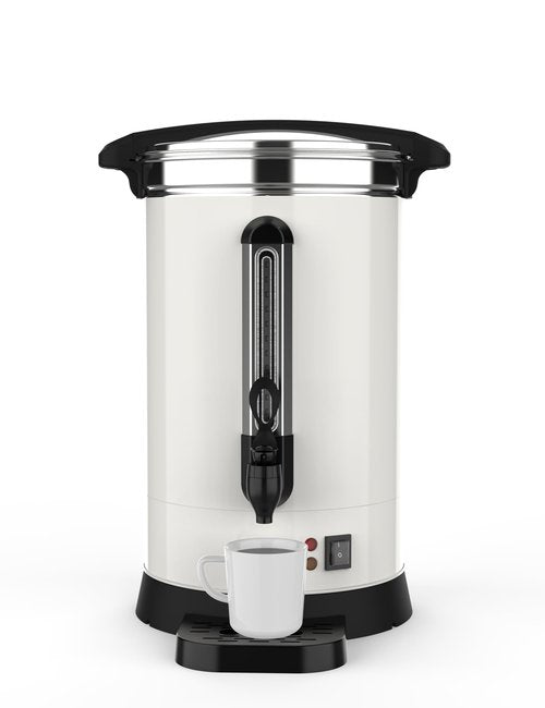 GarveeHome 120 Cups Coffee Urn,18 L/4.8 gal Double Wall Commerical Coffee Maker for Buffet Catering Wedding Gathering,Large Capacity Hot Coffee Dispenser,Stainless Steel Hot Water Urn