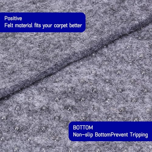 9' x 12' Non Slip Rug Pad - Extra Large Felt Under Rug Cushion for Hardwood Floors