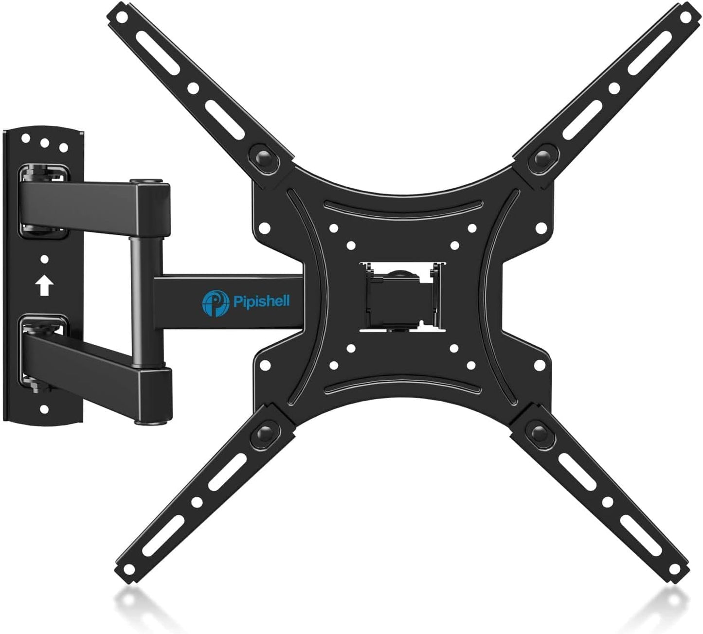 Pipishell Full Motion TV Wall Mount Bracket - Articulating Arms for 24-55 Inch TVs | Max VESA 400x400mm, 66lbs Capacity