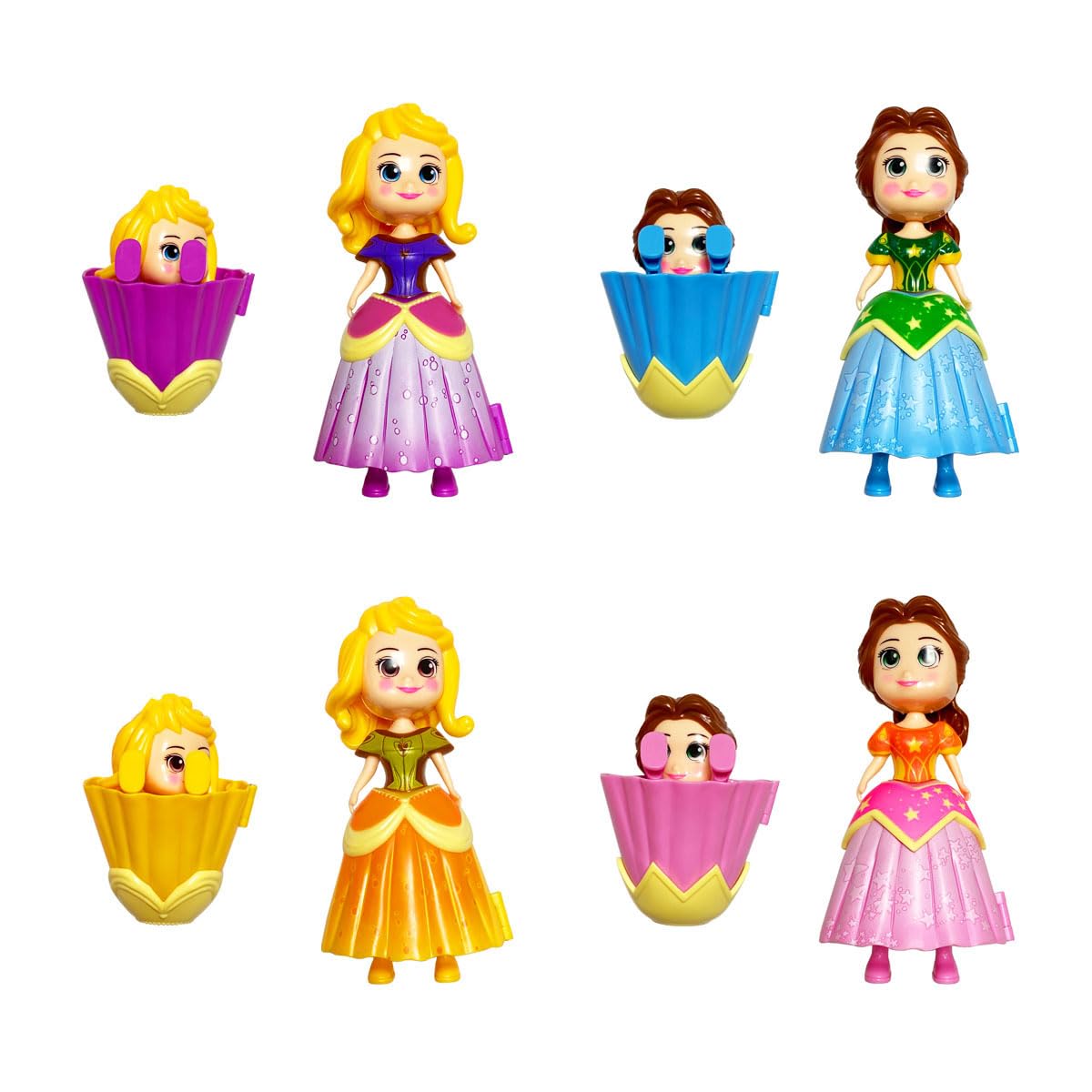Pinkiwine 8 Pack Prefilled Easter Eggs Princess Deformation Egg Toys for Kids Boys Girls Easter Basket Stuffers Gifts Party Favors